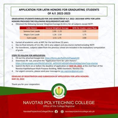cumlaude requirements in philippines